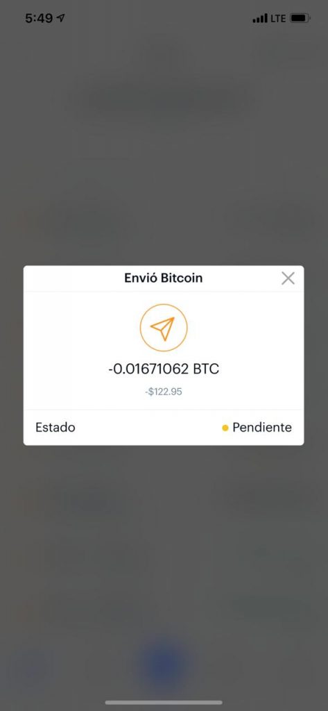 Recibiendo Bitcoins desde wallet de caambios maat